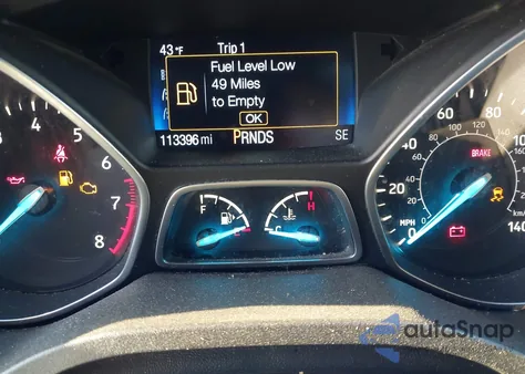 2017 Ford Escape Se z USA, uszkodzony, nr VIN 1FMCU9GD4HUC58133